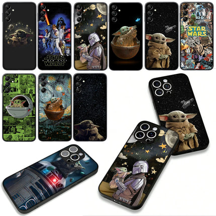 Cover for Samsung Galaxy A36 A17 A26 A07 A35 A54 A53 A13 A33 A34 S8 S9 S20 S21 FE S10 Plus Phone Case Stars Wars baby Yoda