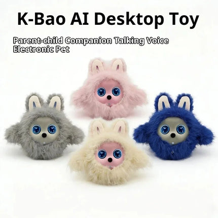 Kbaby AI Companion Robot Plush Voice Interactive Electronic Pet Stuffed Doll Desktop Toy For Kids Parent Child Companion