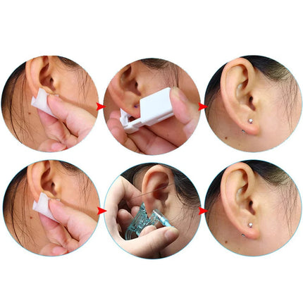 1/2/4Pcs Disposable Sterile Ear Piercing Unit Cartilage Tragus Helix Piercing Gun No Pain Piercer Tool Machine Kit Stud Jewelry