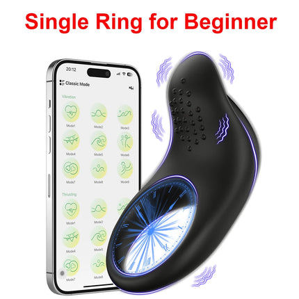 Vibrating Cock Ring Penis Ring for Men Ejaculation Delay Penis Perineum Stimulator Adult Goods Adult Goods Sex Toy for Men