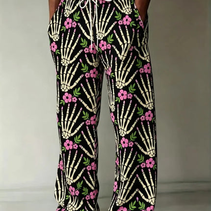 Men's horror Halloween printed casual pants, suitable for themed parties, outdoor activities, and holiday occasions