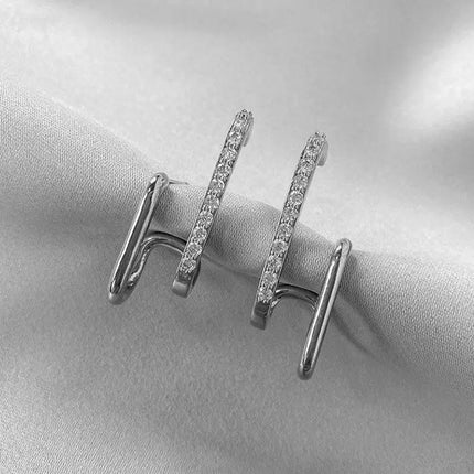 Korean Fashion Seven Star Zircon Earrings For Women Jewelry 2026 Trending New Luxury Women's Crystal Stars Stud Earrings Gifts