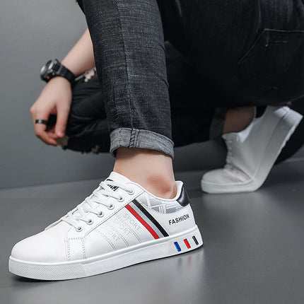 Spring and Autumn Men's Shoes New Style Low-Top Lightweight Large Size Trendy Shoes Student Fashion Versatile Thick-Soled Sports Shoes Casual Sneakers