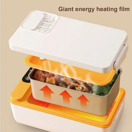 New Portable Electric Lunch Box USB Rechargeable 3200mAh Water-free Insulated Electric Lunch Box Suitable for Outdoor Travel