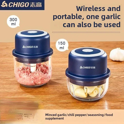 Chigo Meat Chopper Cutting Machine Home Appliance Electric Blender Household Wireless Portable Garlic Pounder Shredder Grinders