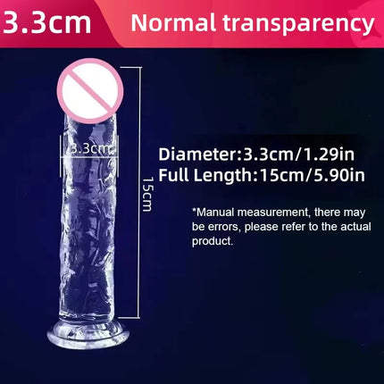 Realistic Dildo Jelly Penis Suction Cup Dildo Realistic Sex Toys For Lesbian Women Female Masturbator Big Dick Fake Dick
