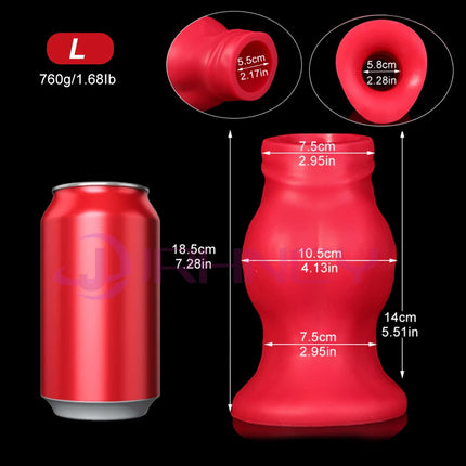 Hollow Anal Plug Soft silicone Buttplug satiety anal dilation fisting sex toys for women men BDSM Hollow Dildos Speculum 18+