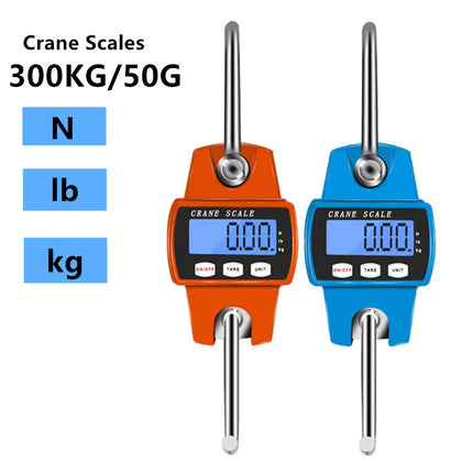 300kg 50G Crane Scales Hook Scale Home Electronic Luggage Scale Industrial Weight Balance Heavy Duty Hanging Kitchen Tool