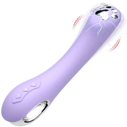 Electric Shock Vibrator Powerful Nipple Clitoral Stimulator 9 Vibration 5 Electric Shock Female Masturbator Sex Toys for Woman
