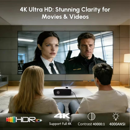 new 4k projector Auto Focus Daylight Projector 2.4+5G wifi bluetooth TOF Dust-proof movie video Android 14 Google TV projectors