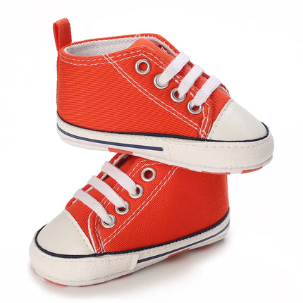 0-18 Months Newborn Baby Shoes Classic Fashion Casual Sports Shoes for Boys and Girls Non slip Soft Sole Walking Shoes