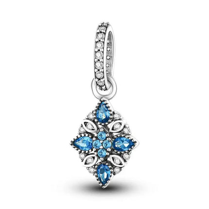 Orstarry Charm Silver 925 Beads Blue Series Fit Bracelet Charms DIY Original Fashion Pendants For Women Jewelry Trendy Gifts