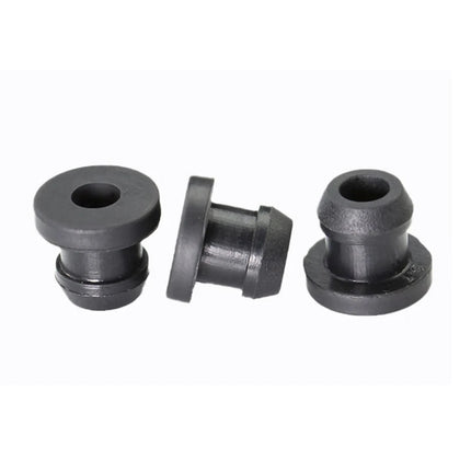 Black Silicone Rubber Snap-on Grommet Hole Plugs End Caps Bung Wire Cable Protect Bush 4.5mm-30mm