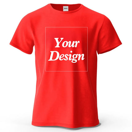 Custom T shirt Customized tshirt Personalized Tee Shirt Diy Print Your Photo Brand Logo Text Men Women 100% Cotton Premium Gift