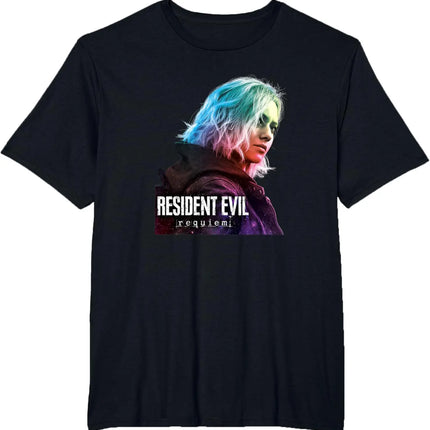 Resident Evil Requiem Leon S. Kennedy T-Shirt RE4 Remake Style Raccoon City Survivor Zombie Killer Horror Game Merch T-shirt