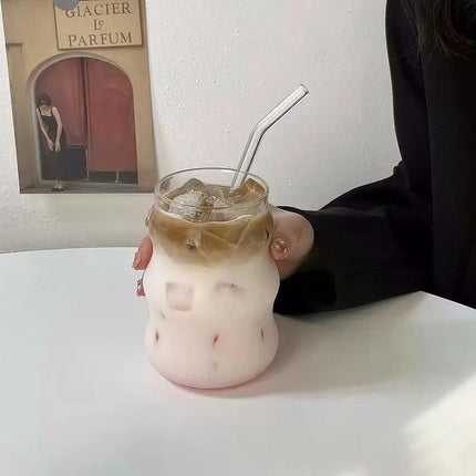 Transparent Glass Cup Exquisite Heat-resistant Tumbler Tea Juice Milk Coffee Mug Water Glasses Stripe Mug Drinkware 350ml-865ml