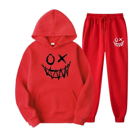 WinterCasual Sweatsuit Men Hoodie Sweatpants 2 Piece Set Sweatsuit Jogger Sweat suit Tracksuit Men Jogging Sweatsuit Sport Suit