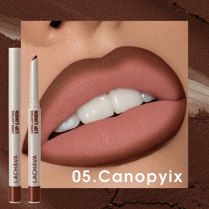 1pc Matte lip liner pen, long-lasting water and sweat resistant, twisted design - easy to apply, suitable for all skin types