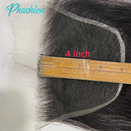 Phashion HD 6X4 9x6 Lace Closure Straight Pre Plucked Swiss Closure Only Natural Black 100% Remy Human Hair On Sale
