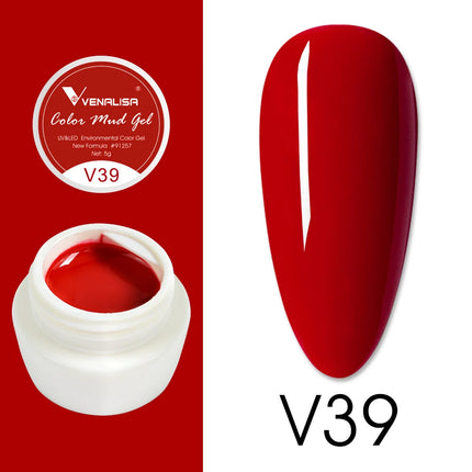 VENALISA Color Mud Gel Pure DIY Nail Art Design UV Gel Polish Professional Manicure Varnishes for Quality Artistry