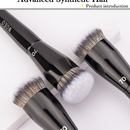 Flat Top Foundation Makeup Brushes Flat Angled Synthetic Hair Face Contour Foundation Liquid Cream Bronzer Buffing Makeup Tool