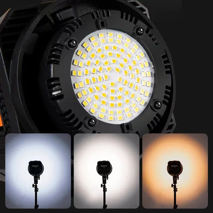 Video Studio Kit 150W Photography Light Dimmable Remote Control LED Lamp 2m Tripod Flash Studio Accessories 3000-6000K 3 Colors