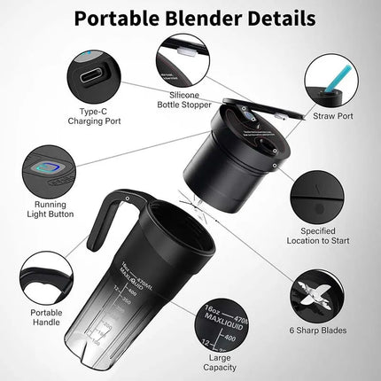 Small Blender Portable Juicer 150W Multifunction Smoothie Maker Fruit Squeezer Ice Crusher Food Mixer Juicer Machine