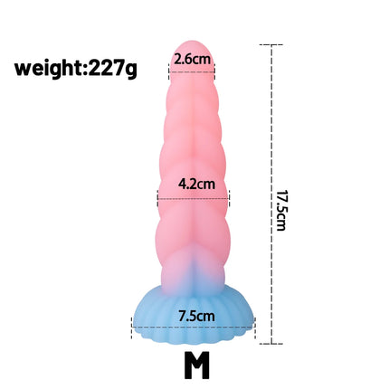 Realistic Penis Dildo Luminous Anal Butt Plug Strong Suction Cup Release Hands Female Masturbation Sex Toy G-spot Stimulation