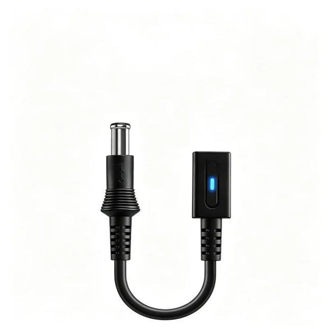 0.1m Type-C Female Connector for SNES Game Console Power Cord Black Power Adapter Wire
