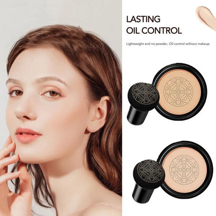 BB Air Cushion Foundation Mushroom Head C C Cream Concealer Whitening Makeup Waterproof Cosmetics Brighten Face Base Tone