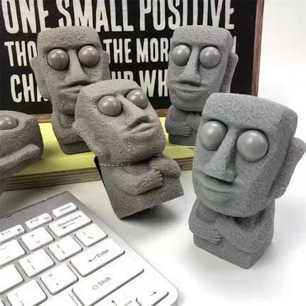 Stone Man Releases Stress Toy Eye Popping Slow Rebound Soft Squeeze Sensory Fidget Toy for Kids Funny Stuff Adult Teen Gifts