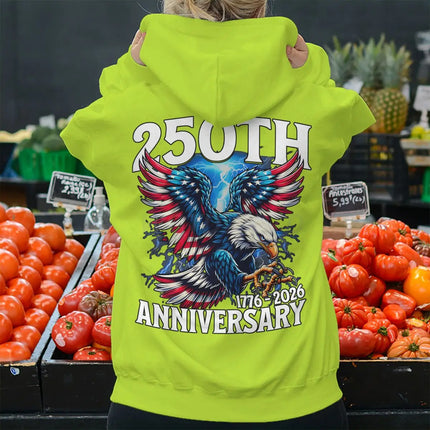 250th 1776 To 2026 Retro USA Hoodies Fashion 250 Years Of Freedom Loose Hoodie Women Men Classics Nostalgia Gifts Hoody