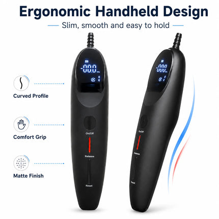 Electric Male Vacuum Pump with Digital Pressure Display, Negative Pressure Trainer Handle, Rechargeable Adult Wellness Device