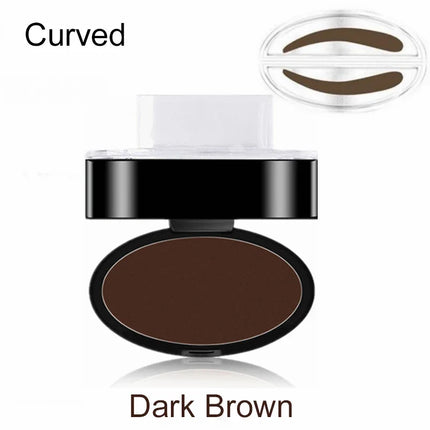 Natural Arched Eyebrow Powder Stamp Quick Makeup Brow Stamps Waterproof Powder Palette for Eyebrows Eye Brow Tint Makeup Tools