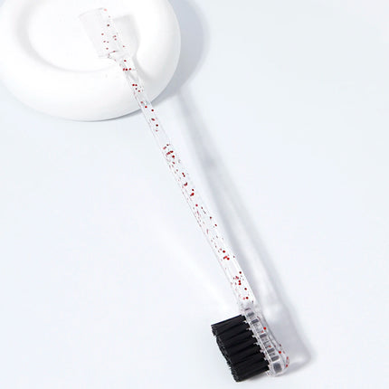 Double-sided edge control brush, beauty natural styling hair edge brush eyebrow brush, special for real hair