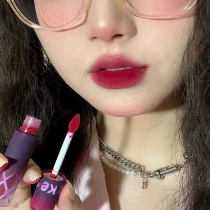 Pigeon Blood Red Matte Lipstick Waterproof and Lasting Blue Gothic Lip Gloss Sexy Punk Black Lip Tint Dark Lip Cream Makeup