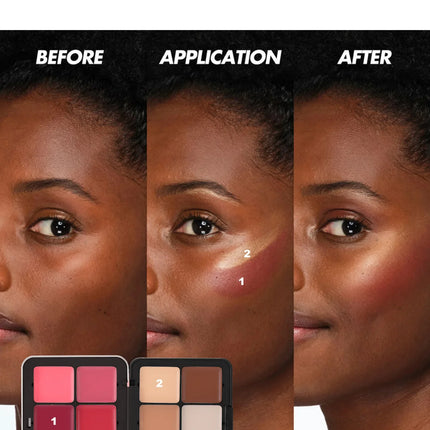 12-color iron box concealer blush cream matte highlight contour makeup all-in-one palette
