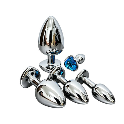 Adult metal anal plugs, suitable for men and women, wear anal plugs when going out, sex products anal expansion props.