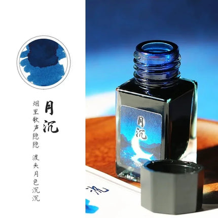 MAJOHN 18/50ml Fountain Pen Ink Cartridge Refill Various Color Glass Bottled Fountain Pen Ink Stationery Office School Supplies
