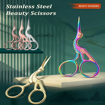 Eyebrow Scissor Makeup Eyelash Trimmer Facial Hair Remover Stainless Steel Nail Cuticle Manicure Scissor Beauty Makeup Tool