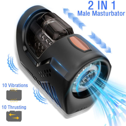 Automatic Male Masturbator Masturbation Cup 10 Thrusting & 10 Vibration Penis Dildo Vibrator Adult Sex machine Sex Toys for Men