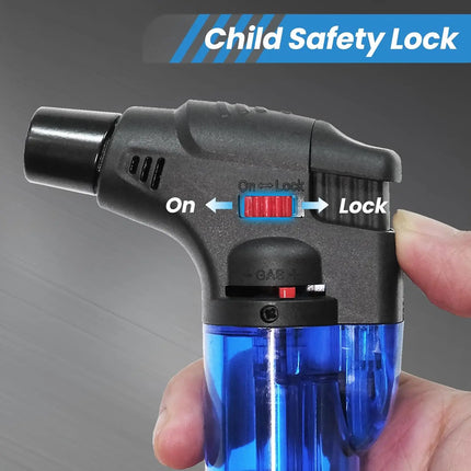 Butane Refillable Jet Flame Torch Lighter Windproof Torch for Candle Fireplace Camping Grill BBQ Lighters