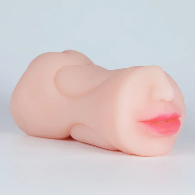 3 IN 1 Oral Blowjob Masturbator Realistic Artificial Pussy Rubber Vagina Deep Throat Male Adult Sex Toy for Men