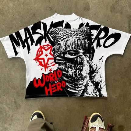 The new men's T-shirt for the summer of 2025 features a casual fashionable comfortable soft and breathable 3D letter print