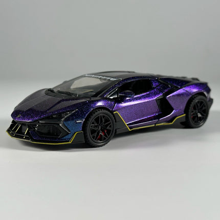 1:32 Lamborghini Revuelto Supercar Alloy Metal Diecast Model Car High Simulation Collectibles Children Toy Cars Sound And Light