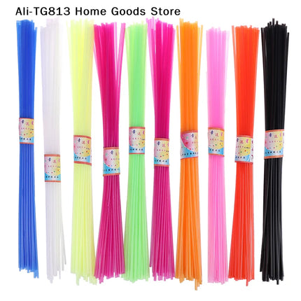 [TG813]350pcs Children DIY Folded Star Plastic Straw Lucky Transparent Tube Origami