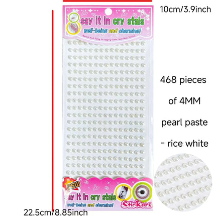 Children's DIY stickers, pearl chains, decorative car stickers, mobile phone back glue, diamonds, acrylic diamond stickers, manu