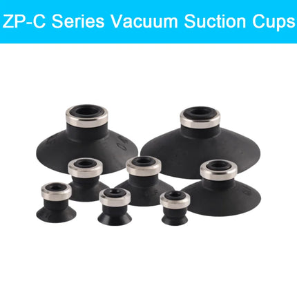 5pcs/pack ZP-C Series Vacuum Suction Cups Ribbed Robotic Suction Nozzle ZP-10/13/16/20/25/30/40/50CS/CN