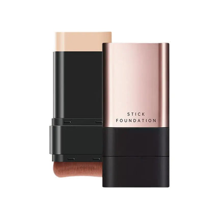 Foundation Stick High Coverage Concealer Stick With Big Brush 2 In 1 Moisturizing Face Waterproof BB Cream Korean Makeup Base