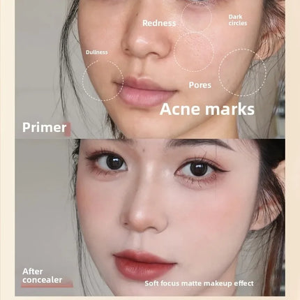 2-in-1 Foundation Stick - All-in-one coverage, waterproof and long-lasting, natural finish, suitable for all skin tones.